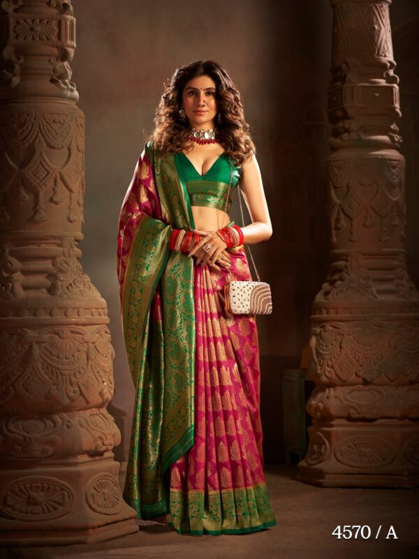 Semi-Silk Kathpadar Elegance - Image 2
