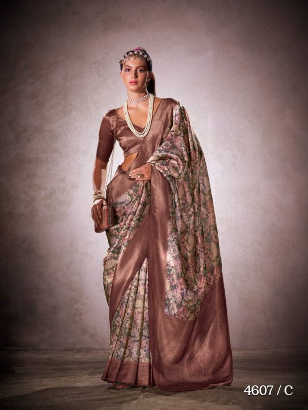 Elegant Soft Crush Party Saree - Image 2