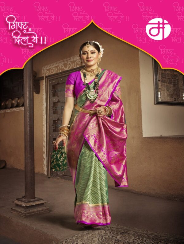 Embellished Silk Saree - Image 3