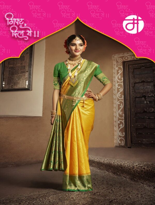 Embellished Silk Saree - Image 8