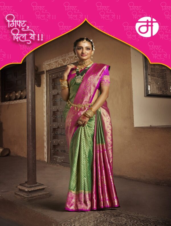 Embellished Silk Saree - Image 6