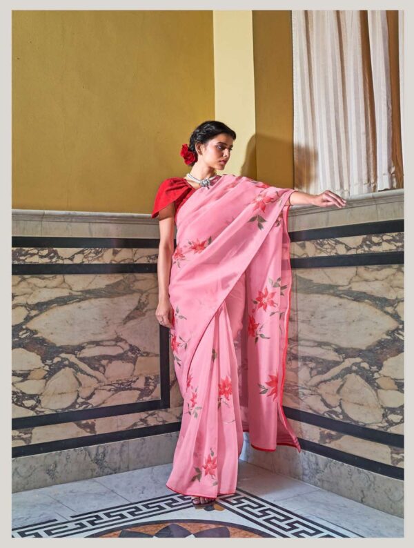 Light and Flowing Organza Saree