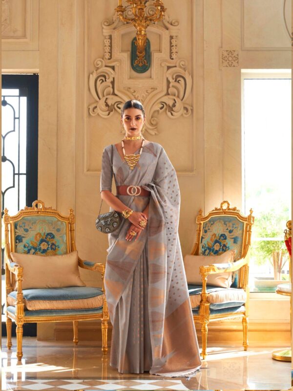 Celestial Aura Kyaari Tissue Saree - Image 5