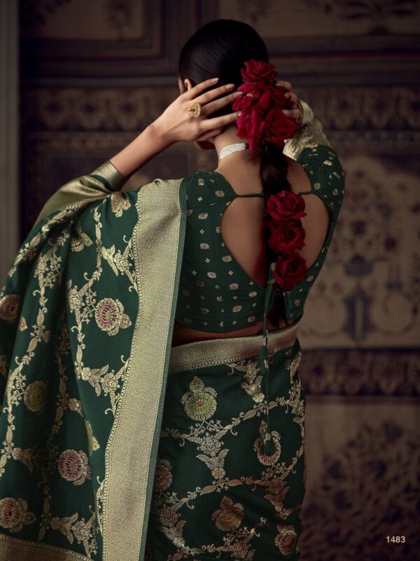 Luxurious Green Drapery - Image 3